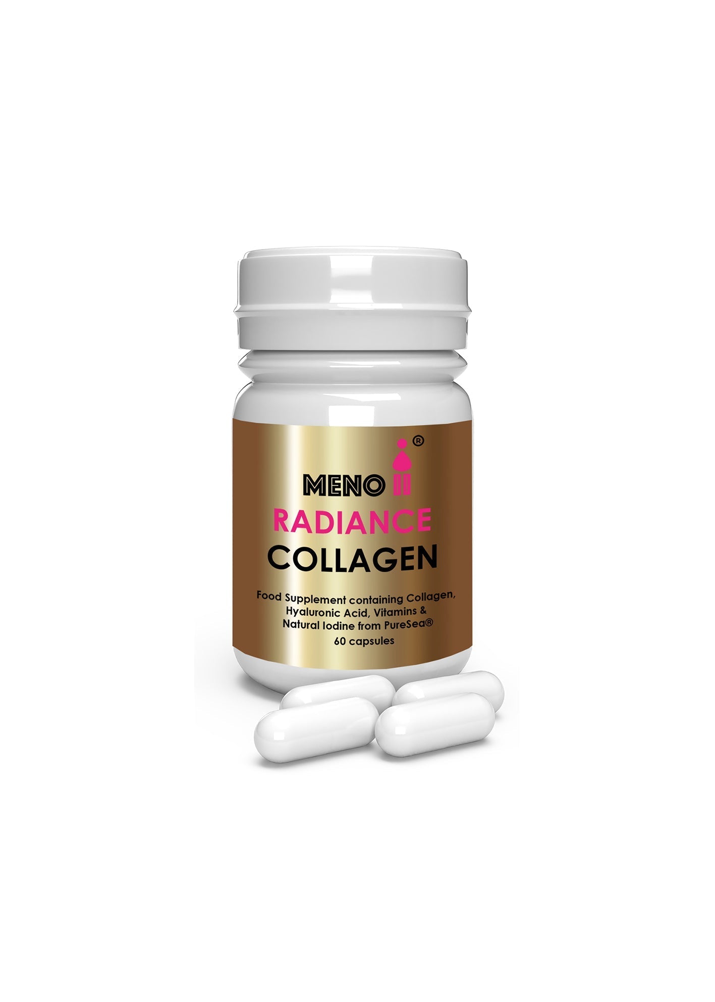 🎁 Meno® RADIANCE Collagen Hyaluronic Acid Complex Capsules 60 capsules - 2 months supply (100% off)