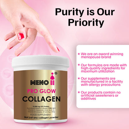 Meno® PRO GLOW 10,000mg Collagen Powder +  Essential Vitamins