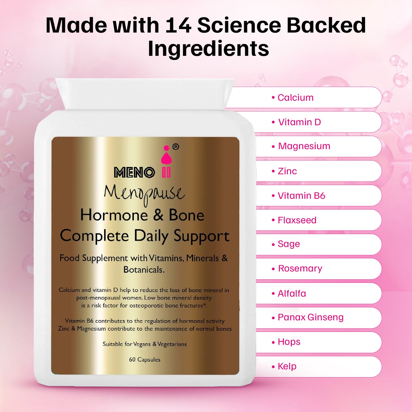 Meno® Hormone & Bone Daily Support - 60 capsules