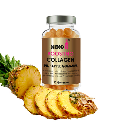 Meno® Boosting Collagen Natural Pineapple 90 Gummies - upto 3 month supply