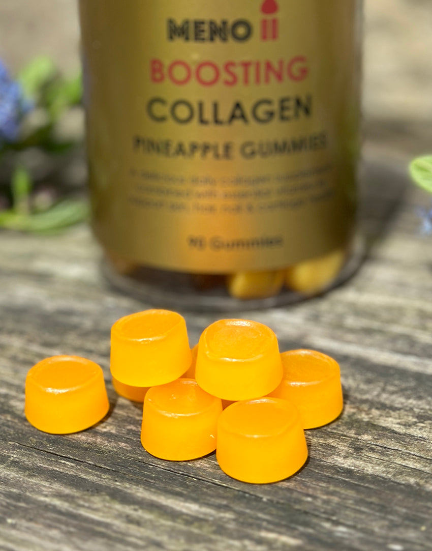 Meno® Boosting Collagen Natural Pineapple 90 Gummies - upto 3 month supply